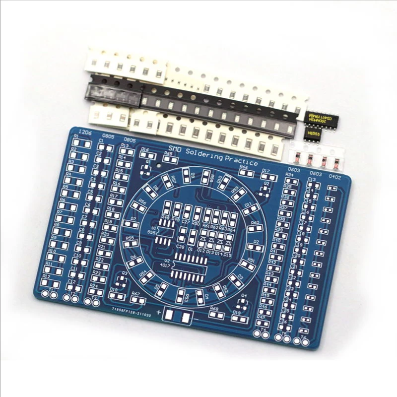 Diy Electronics Learning Kit - SMT SMD ส่วนประกอบอิเล็กทรอนิกส์ Welding Practice Board