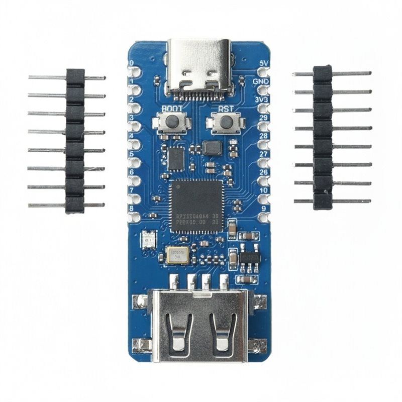 Diy Electronics Shop - 【สั่งซื้อเลย】RP2350-USB-A บอร์ดไมโครคอนโทรลเลอร์สำหรับ Raspberry Pi Pico 2