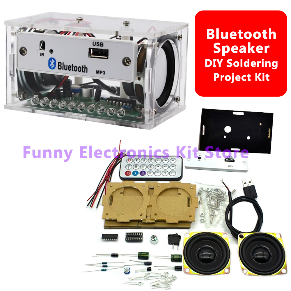 ชุดลำโพงบลูทูธ DIY สีขาว ชุดอุ - Diy Electronics Learning Kit บทวิจารณ์และราคา
