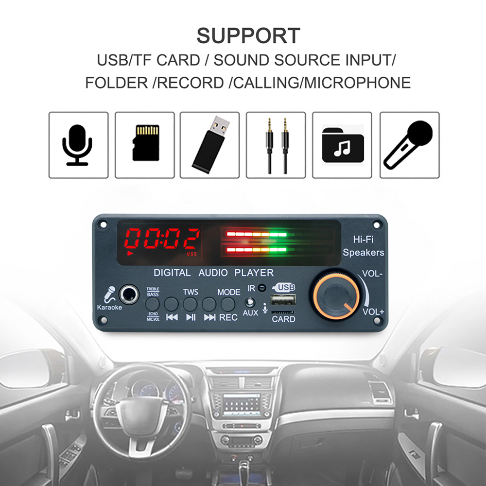 บอร์ดถอดรหัส DC12V MP3 WMA WAV - Diy Audio Electronics Kit บทวิจารณ์และราคา